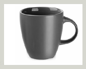 Schicker-runder matter-Becher-tasse-aussen-matt-dunkelgrau-innen-duneklgrau